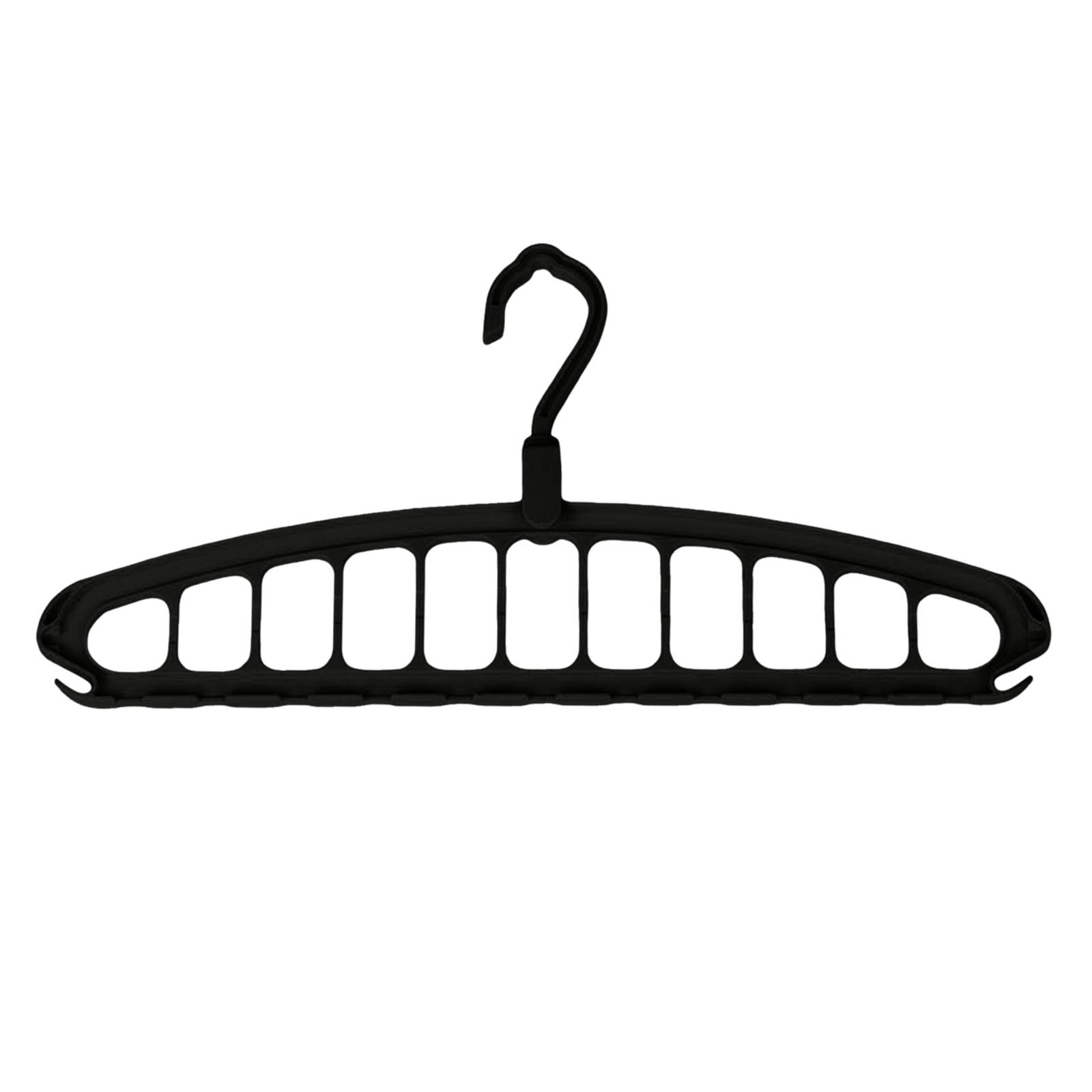 thumbnail image 2 of Percha plegable sin costuras - Diseño de 11 agujeros, ahorro de espacio en espiral, plástico espesado, para la organización de armarios de ropa pesada, 2 of 2